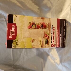 Better Homes & Gardens Beverage Dispenser Infuser Set - New in Box